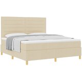  Krevet s opruga kutije s madracem Krema 180 x 200 cm tkanina Bež | shoptok.hr