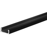  Set aluminijumski profil za LED trake 1m 15x6 mm crni | Eponuda.com