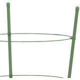  Kolci za vrtne biljke s 3 prstena 5 kom zeleni 45 cm čelični | shoptok.hr