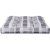  Jastuk za palete sivi karirani 70 x 70 x 12 cm od tkanine | Eponuda.com