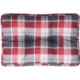  Jastuk za palete crveni karirani 60 x 40 x 12 cm od tkanine | Eponuda.com