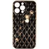 Glamur silikonski ovitek z zapestnico za iPhone 13 6.1 - črn | Shoptok.si