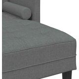  Set sofe s jastukom 2 pcs Tamno siva Poliester | shoptok.hr