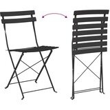  Sklopivi bistro set 3 pcs Antracit Čelik | shoptok.hr