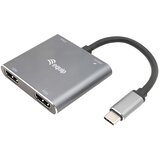 Equip USB-C 4-in-1 Dual HDMI Adapter, USB-C Hub with Dual HDMI USB 3.2 Gen 1 and 100W USB PD, USB-C MST Adapter for Dual Monitors Cijene