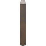  noge jedilne mize v-oblika 2 kosa naravno jeklo 70x(42-43,3) cm | Shoptok.si