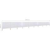  9-delni vetrobran tkanina 1200x160 cm peščeno bel, (20692785) | Shoptok.si