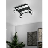 Eglo sarria spot/4, led, gu10, 4x5w, 4x400lm, kvadrat, hrom/crna 2R49M5A | Eponuda.com