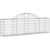  Lučne gabionske košare 4 kom 200x30x60/80 cm pocinčano željezo | shoptok.hr