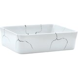 Maison Chic Umivalnik - Kopalna umivalnik - Lavabo Nadpultni bel pravokoten 46x35,5x13 cm keramika, (21684956) | Shoptok.si