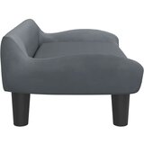  Dječja fotelja tamnosiva 70x40x24 cm baršunasta | shoptok.hr