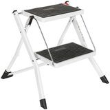 MID.YOU Zložljiva Lestev Solid W1, Bela, Jeklo | Shoptok.si