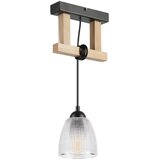  Visilica na sajli LEANDRA 1xE27/15W/230V hrast/crna | Eponuda.com