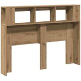  LED uzglavlje boja hrasta artisan 140x18,5x103,5 cm drveni | shoptok.hr