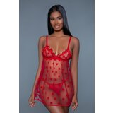 Be Wicked Komplet haljinica i tange Babydoll, crveni Cijene
