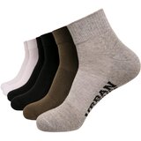 Urban Classics High Sneaker Socks 6-Pack Black/White/Grey/Olive