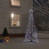  Stožasto božićno drvce hladno bijelo 200 LED žarulja 70x180 cm | shoptok.hr