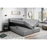 Livetastic POSTELJA Z VZMETNICO 180 cm x 200 cm , les, tekstil, leseni material temno siva | Shoptok.si