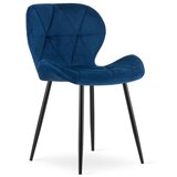 Mango stolica - tamnoplavi baršun / crne noge x 1 | shoptok.hr