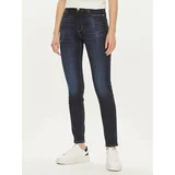 Guess Jeans hlače W4YA46 D4H18 Mornarsko modra Skinny Fit