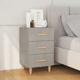 The Living Store Nočna omarica betonsko siva 40x40x66 cm inženirski les - Nočna Omarica, (21434722) | Shoptok.si