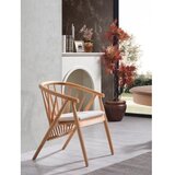 Hanah home eva - natural natural extendable dining table & chairs set (4 pieces) | ePonuda.com