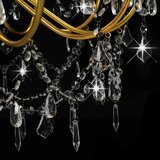  Luster s perlama zlatni 12 žarulja E14 | shoptok.hr