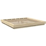 vidaXL Posteljni okvir sonoma hrast 180x200 cm inženirski les | Shoptok.si