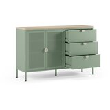 Marckeric Mentolno zelena/v naravni barvi kovinska komoda 140x90x40 cm Sayla – | Shoptok.si