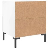 vidaXL Noćni ormarići 2 kom sjajni bijeli 40 x 35 x 47 5 cm drveni | shoptok.hr