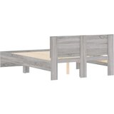  Okvir kreveta s uzglavljem boja hrasta 135x190 cm | shoptok.hr