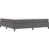  Posteljni okvir z vzmetnico Siva 200 x 200 cm Umetna koža | Shoptok.si