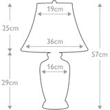 Elstead BLUE-G-JAR-TL - Stona lampa BLUE GINGER JAR 1xE27/60W/230V | Eponuda.com