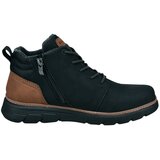 Bugatti Gležnarji z vezalkami konjak / črna | Shoptok.si