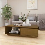  Stolić za kavu boja meda 110 x 50 x 33,5 cm od masivne borovine | shoptok.hr