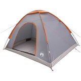 vidaXL Kamping šator 4-osobni Siva i narančasta - Siva i narančasta 4 osoba | shoptok.hr