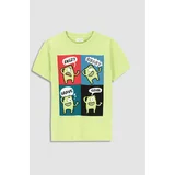 Coccodrillo Dječja pamučna majica kratkih rukava boja: zelena, s tiskom