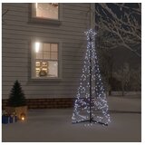  Novoletna jelka stožec 200 hladno belih LED lučk 70x180 cm | Shoptok.si