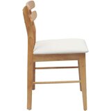  Stolac za blagovanje 2 pcs Prirodna i svijetla Čvrsto drvo | shoptok.hr