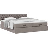  Ottoman krevet s madracima, taupe 160x200 cm, tkanina | Shoptok.si