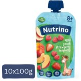 Nutrino pire od voća, Jabuka, breskva, jagoda i malina, 100g, 10 komada | ePonuda.com