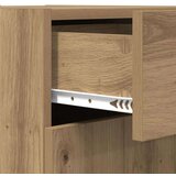 vidaXL Kreveta Crni hrast 42.5 x 40 x 93 cm Konstruirano drvo | shoptok.hr