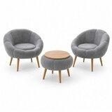 Atelier Del Sofa fotelje i klub stočić lida wellsoft grey | Eponuda.com
