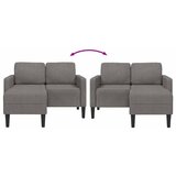  Dvosjed s ležaljkom u obliku slova L svijetlo siva 125 cm lanena | shoptok.hr