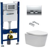 Geberit SIKOGESBRED35 sat brevis wc školjka s kompletom duofix 458.141.21.1 Delta35 | Shoptok.si