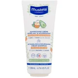 Mustela® Bébé Detangling & Nourishing Cream Shampoo 200 ml hranjivi kremasti šampon za dugu, valovitu ili kovrčavu kosu za otroke