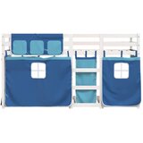  na kat sa zavjesama plavi 80x200 cm od masivne borovine | shoptok.hr
