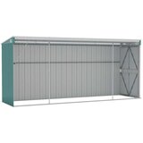  Zidno vrtno spremište zeleno 118 x 382 x 178 cm pocinčani čelik | shoptok.hr