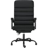  Masažni uredski naslonjač od umjetne kože crni | shoptok.hr