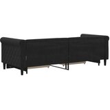 Dnevni krevet na razvlačenje s ladicama crni 80 x 200 cm baršun | shoptok.hr